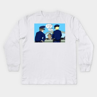 Obama Pulled Over Kids Long Sleeve T-Shirt